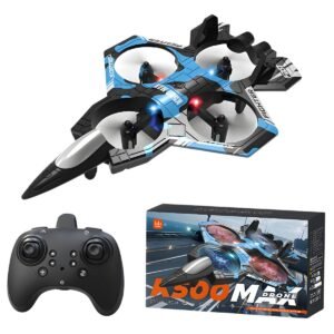 drone avión k500 max para niños con luces led y acrobacias 360°