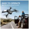 drone cuadricóptero axnen e88hd dual para niños cámara 4k plegable wifi fpv