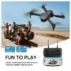 drone cuadricóptero axnen e88hd dual para niños cámara 4k plegable wifi fpv