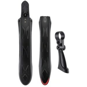 guardabarros mtb universales con liberación rápida perfil negro