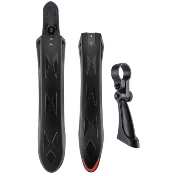 guardabarros mtb universales con liberación rápida perfil negro guardabarros mtb universales con liberación rápida perfil negro